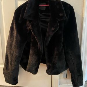 Blank NYC - Black Faux Fur jacket
